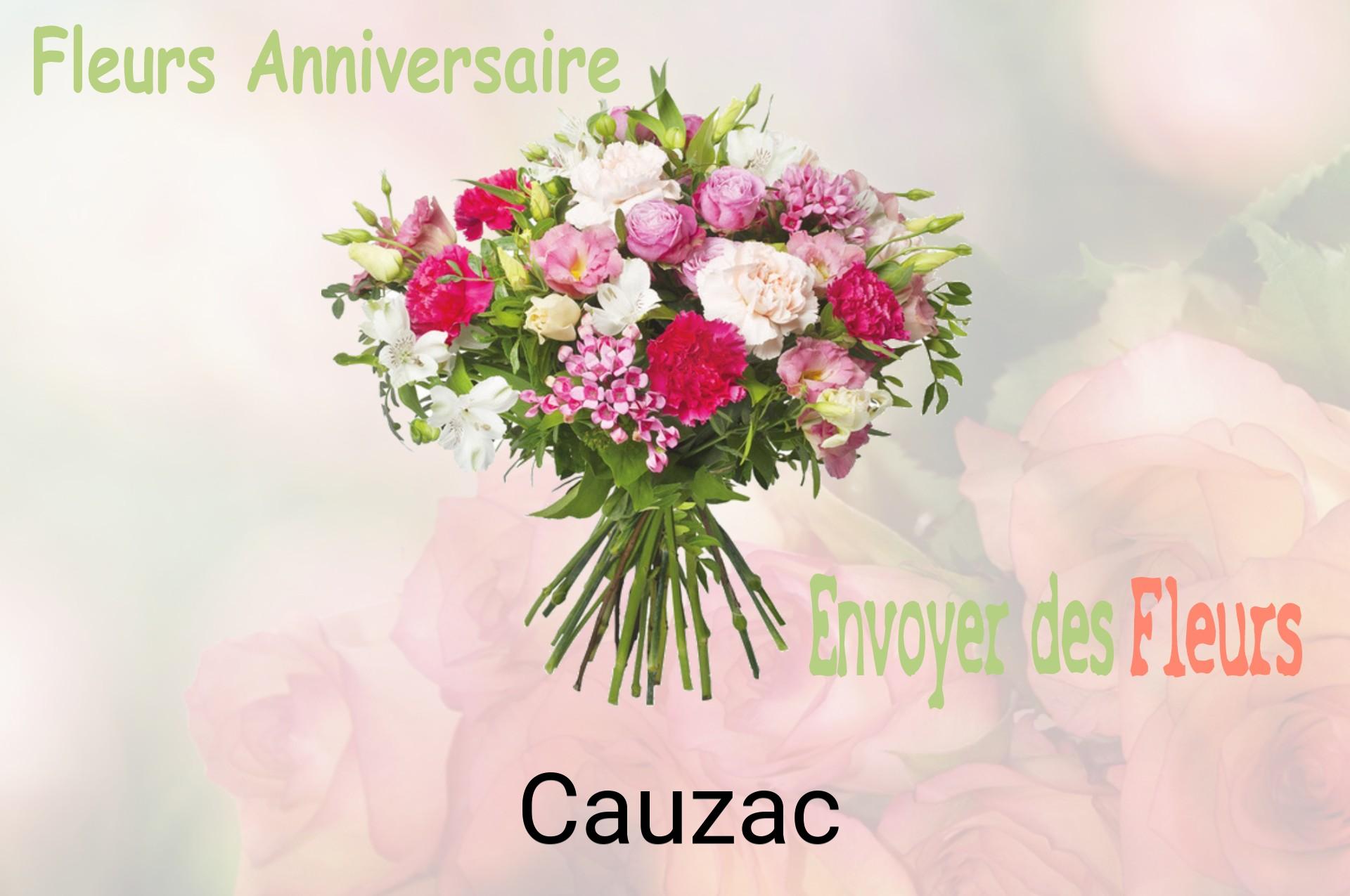 Bouquet de fleurs d’anniversaire livré à Cauzac