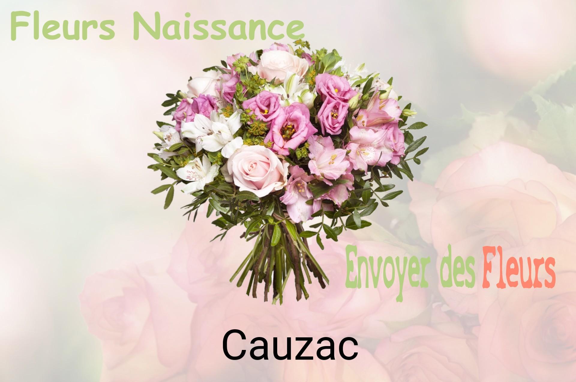 Bouquet de fleurs de naissance livré à Cauzac
